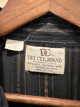 Load image into Gallery viewer, Vintage 90s Dee Cee Black and Gold Western Shirt (L)