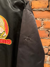 Load image into Gallery viewer, Vintage Distressed Gold Fingers Club Bomber Jacket (XL)
