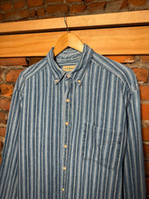 Load image into Gallery viewer, Vintage LL Bean Striped Blue Button Down Shirt (L Tall)