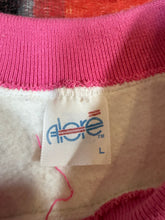 Load image into Gallery viewer, Vintage Pink Flower Collared Crewneck (M)