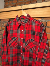Load image into Gallery viewer, Vintage 80s Big Yank Red Heavyweight Flannel Shirt (L)