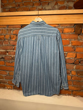 Load image into Gallery viewer, Vintage LL Bean Striped Blue Button Down Shirt (L Tall)