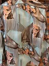 Load image into Gallery viewer, True Vintage 70s Lee Grapes Button Up Shirt (S)