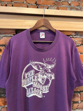 Load image into Gallery viewer, Vintage Purple Moose Saloon Double Sided Tee (XL)