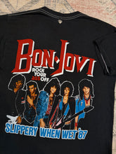 Load image into Gallery viewer, Vintage 1987 Bon Jovi Slippery When Wet Concert Tee (S/M)