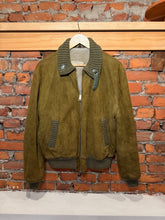 Load image into Gallery viewer, Vintage 1950s Suede DuPont Quilon Jacket (M)