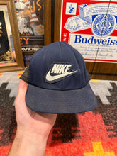 Load image into Gallery viewer, Vintage Faded 80s Nike Navy Blue Trucker Hat (S/M)