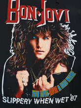 Load image into Gallery viewer, Vintage 1987 Bon Jovi Slippery When Wet Concert Tee (S/M)