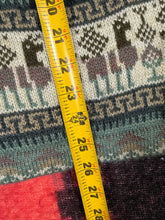 Load image into Gallery viewer, Vintage Knit Lama Zip Up Sweater (WM)
