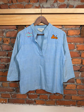 Load image into Gallery viewer, True Vintage Stitched Animal Denim Shirt (Measurements Shown)