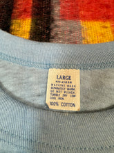 Load image into Gallery viewer, True Vintage 70s Save The Black Hawk Spring Shirt (S 16x24)