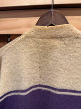 Load image into Gallery viewer, True Vintage Distressed B Letterman Cardigan Sweater (S/M)