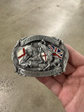 Vintage British By Birth English By The Grace of God Belt Buckle