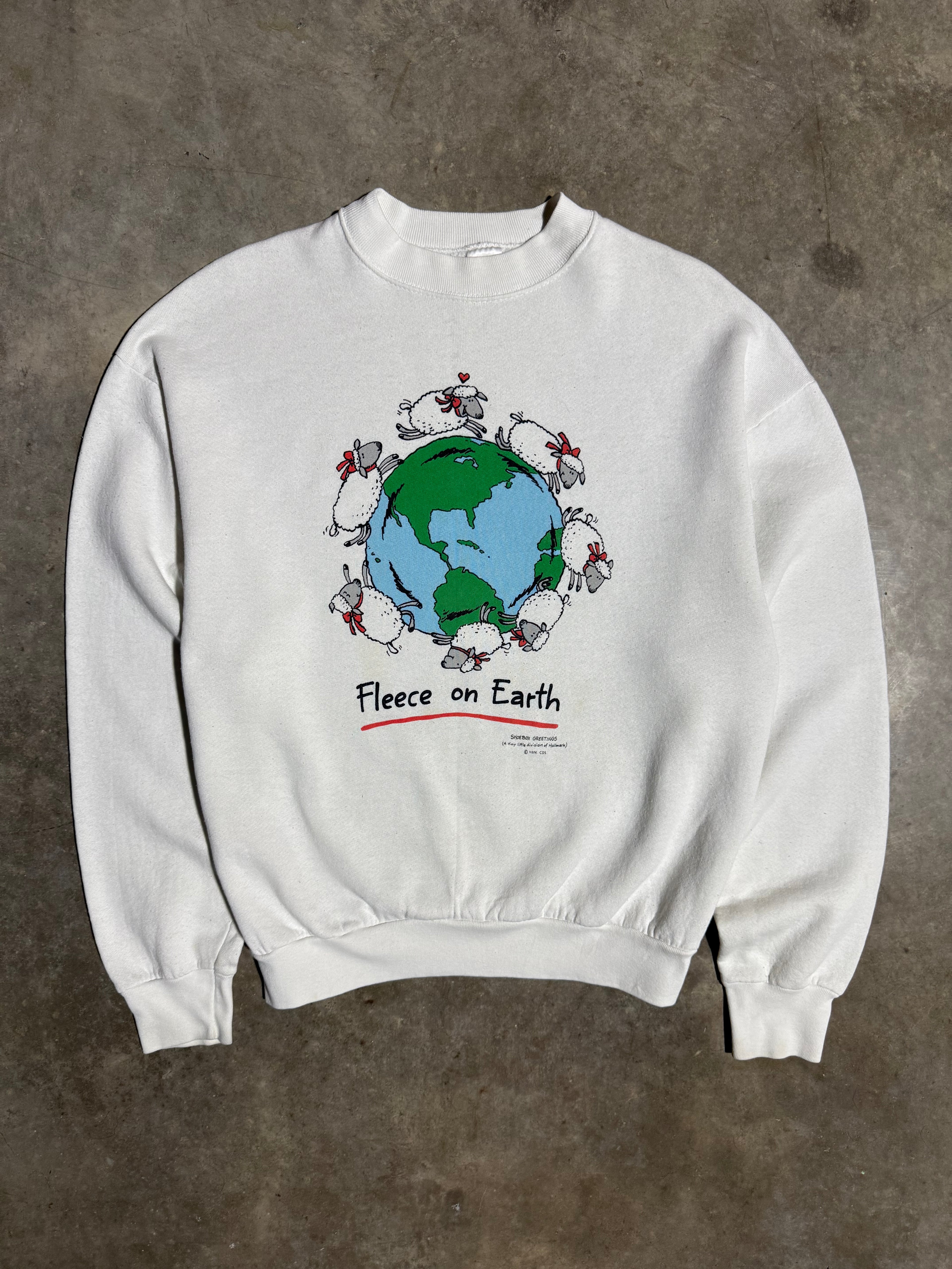 Vintage 90s Fleece On Earth Crewneck (L)