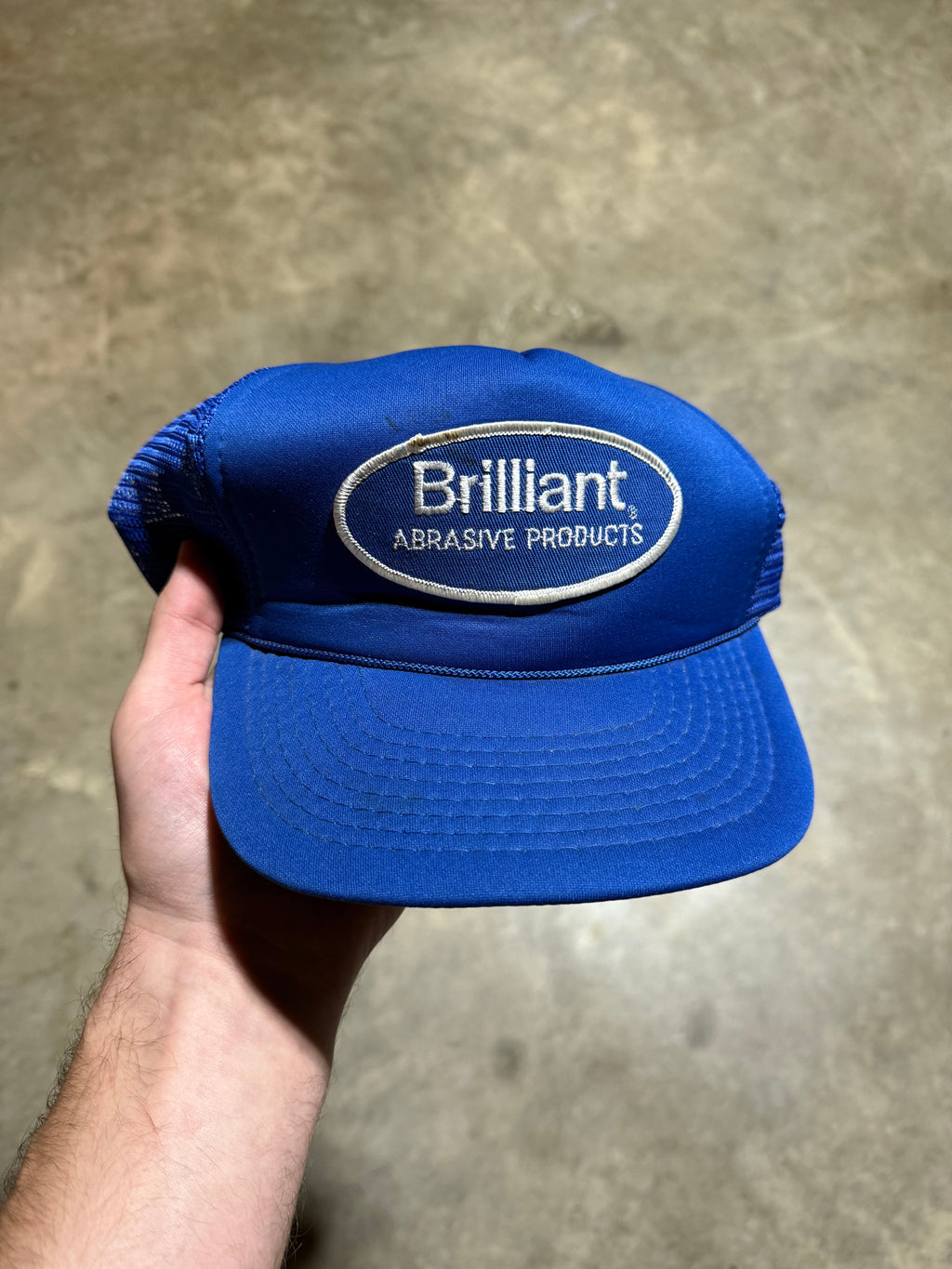 Vintage Brilliant Abrasive Products Patch Trucker Hat
