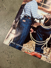 Load image into Gallery viewer, Vintage 1981 Wrangler - Wear What Cowboys Wear Advertisement Poster (21x28inch)
