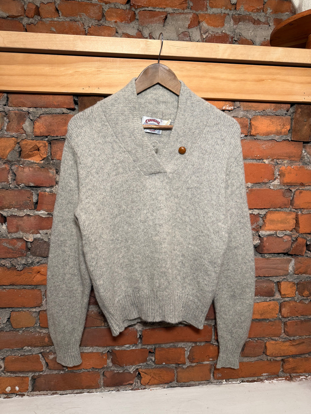 Vintage Cambridge Wool Button Sweater (WL)