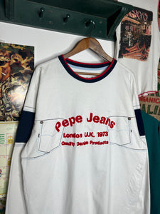 Vintage Pepe Jeans Embroidered Longsleeve (2XL)
