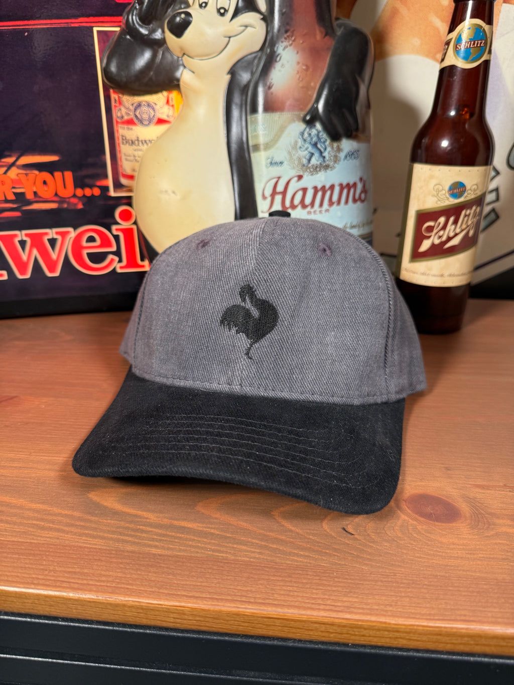 Vintage Crows Seed Leather Strap Hat