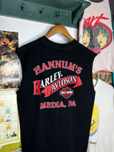 Load image into Gallery viewer, Vintage 1999 Flaming Harley Cutoff Tee (L)

