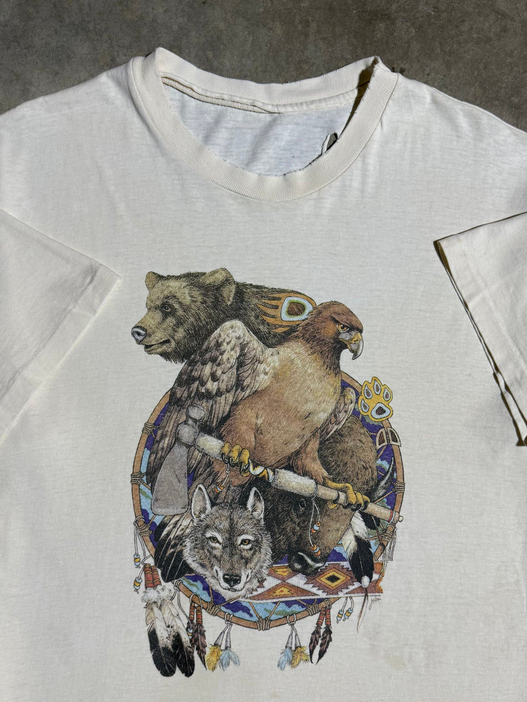 Vintage 90s Nature Dream Catcher Shirt (XL)