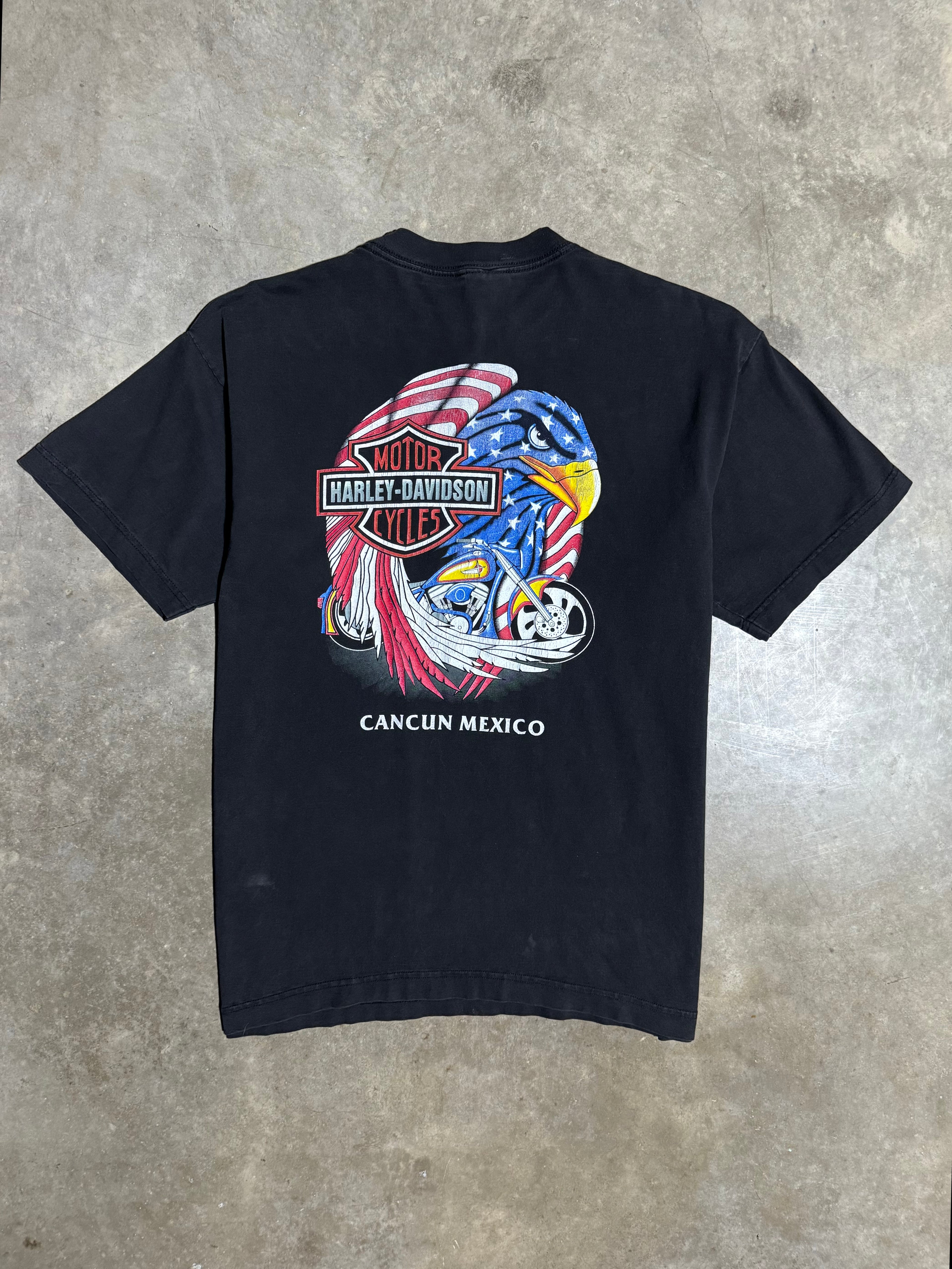 Vintage Harley Davidson Cancun Double Sided Shirt (L)