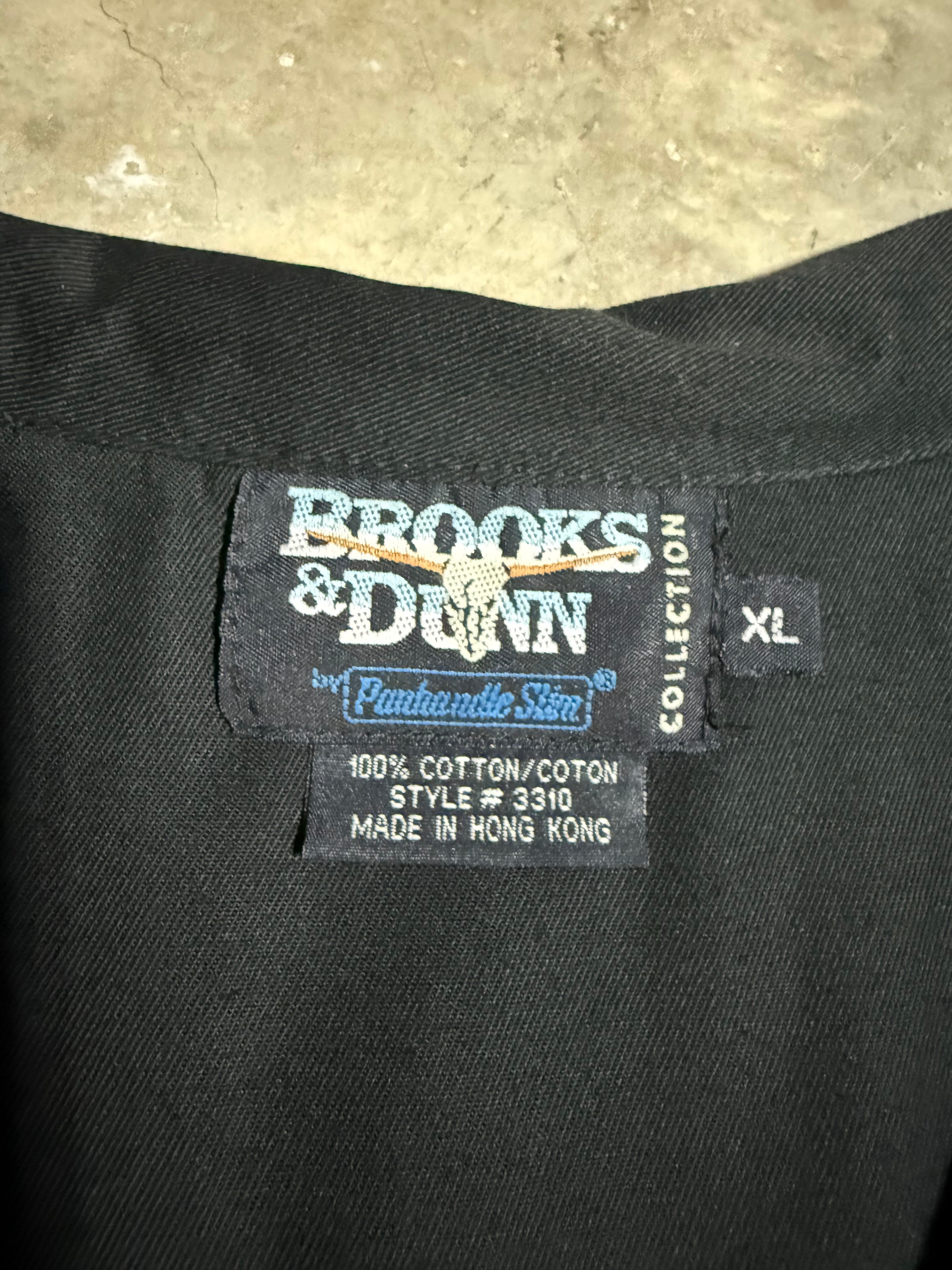Vintage Brooks & Dunn By Panhandle Slim Flames Shirt (WXL)