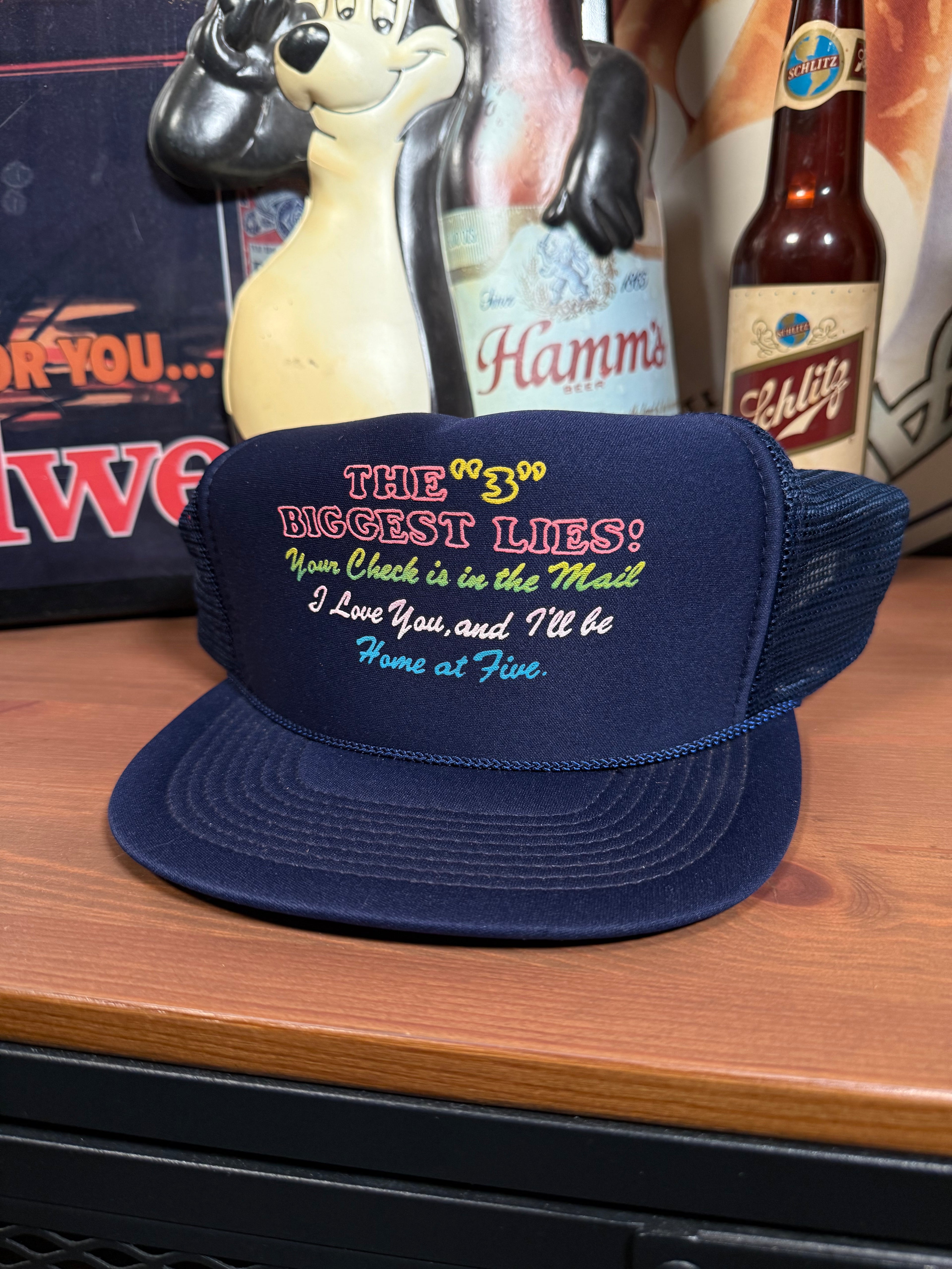 Vintage “The 3 Biggest Lies” Trucker Hat