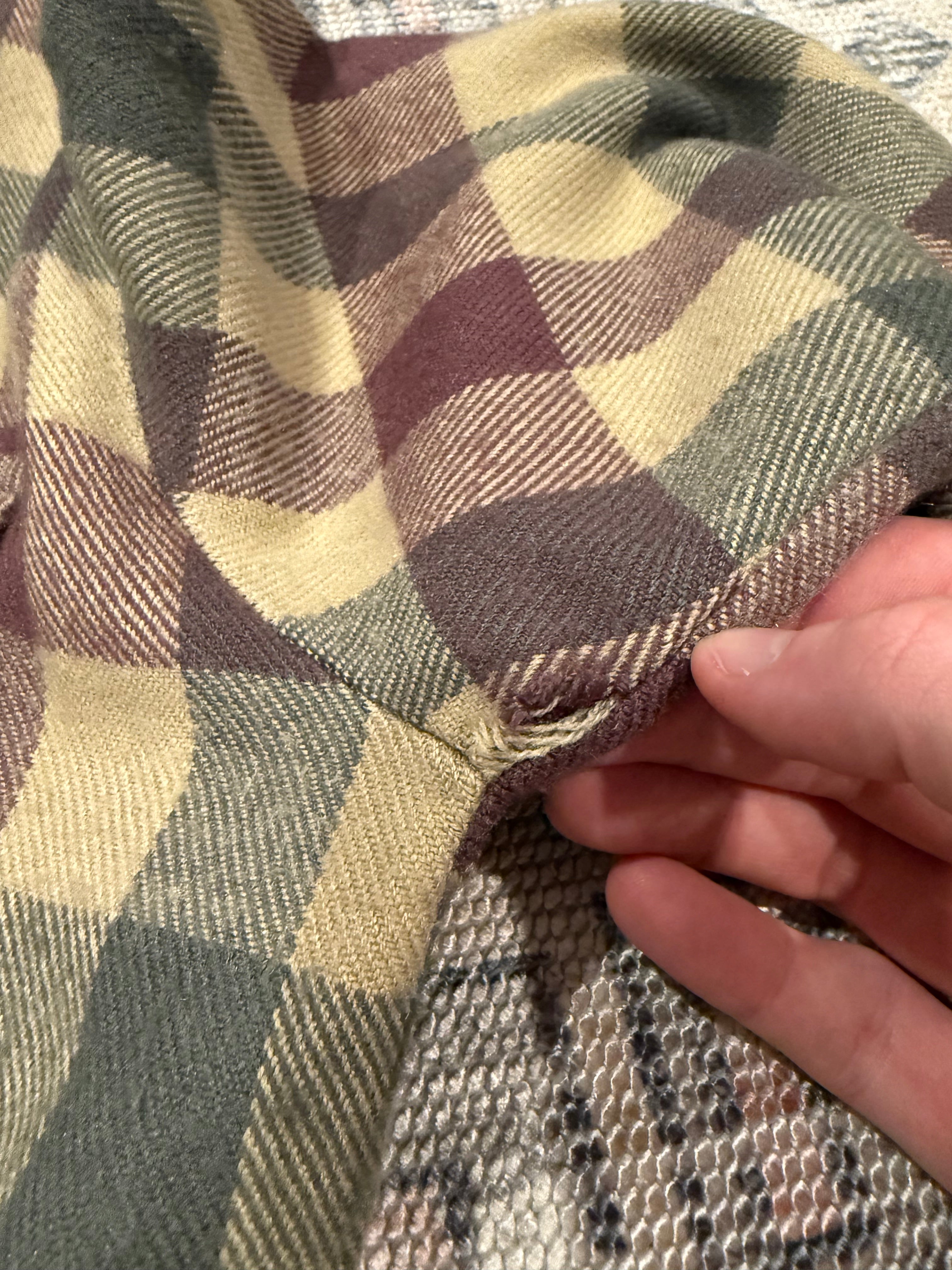 Vintage Current Seen Tan Flannel Shirt (L)