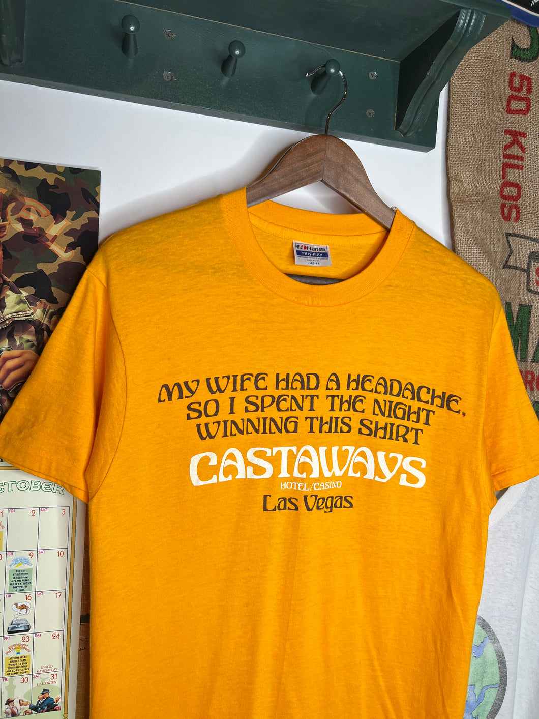 Vintage Castaways Casino “My Wife Had a Headache” Shirt (M)