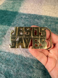 Vintage Jesus Saves Belt Buckle