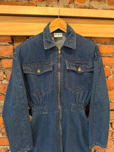 Load image into Gallery viewer, True Vintage Joni Blair Denim Zipper Dress (Womens, See Measurements)
