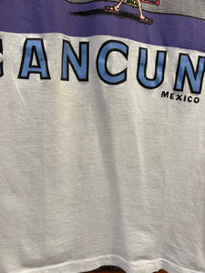 Vintage 90s Cancun Mexico Tour Bus Tee (M)