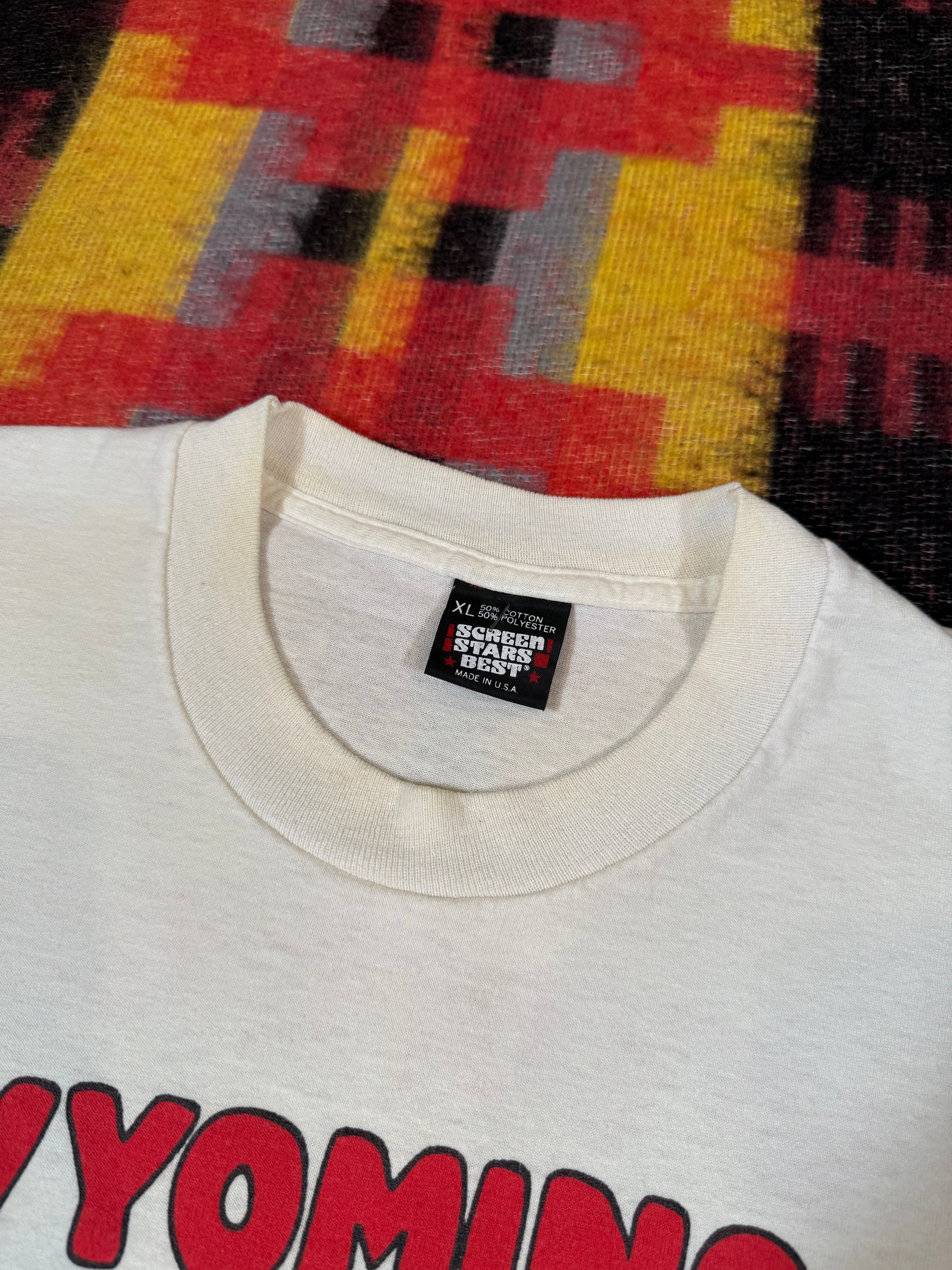 Vintage 1990 Wyoming Double Sided Shirt (L)