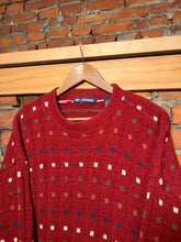 Load image into Gallery viewer, Vintage Van Heusen Red Pattern Knit Sweater (XL)

