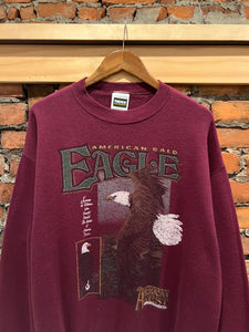 Vintage 90s Eagle Crewneck (XL)(Flaw)