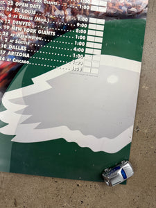 Vintage 1995 Philadelphia Eagles Miller Light Poster (20x30)