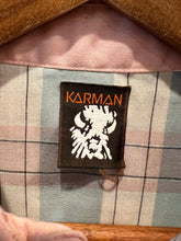 Load image into Gallery viewer, Vintage Karman Pink and Blue Western Shirt (WM)
