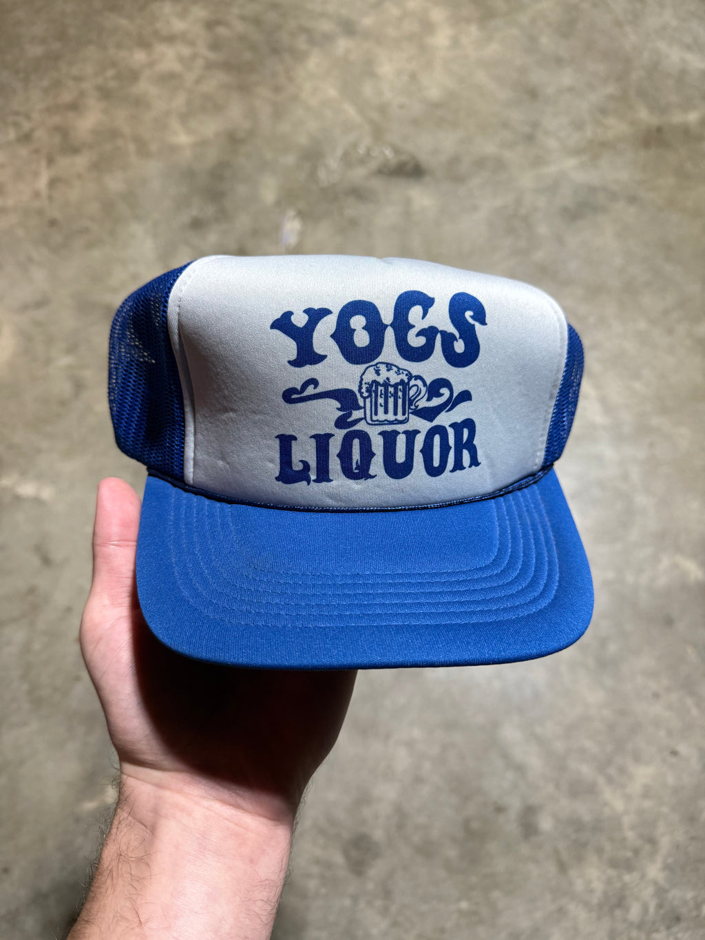 Vintage Yogs Liquor Trucker Hat