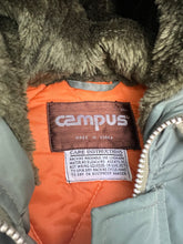 Load image into Gallery viewer, Vintage 80s Campus Orange Lined Bomber Jacket (S)
