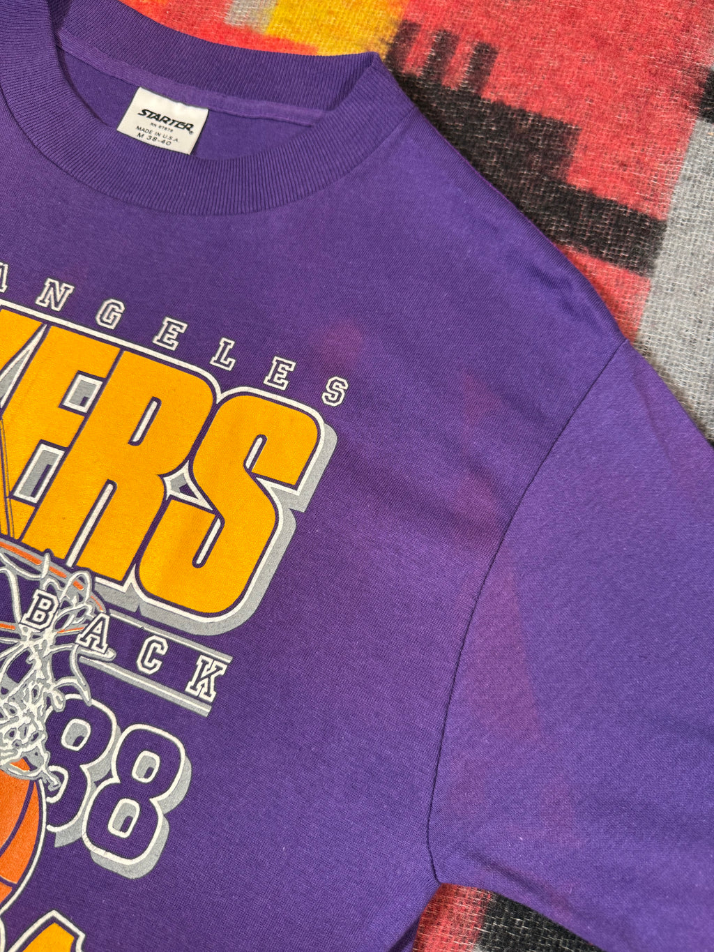 Vintage 1988 Los Angeles Lakers Starter Tee (S)