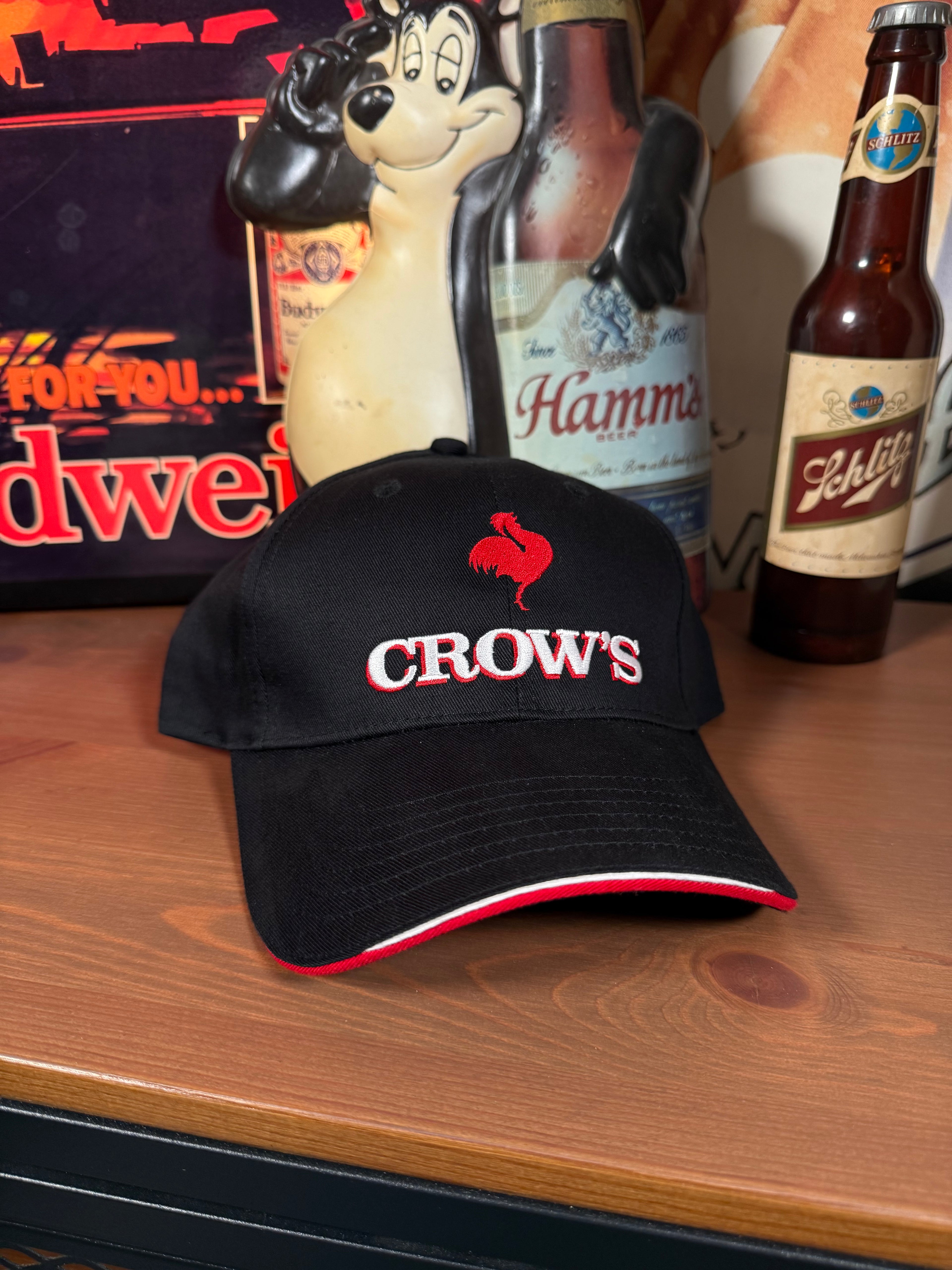 Vintage Y2K Crow’s Seed Red and Black K Products Hat