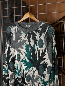 Vintage Falling Leaves Knit Sweater (M)