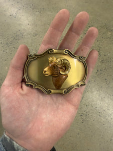 Vintage Ram 3D Belt Buckle