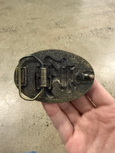 Load image into Gallery viewer, Vintage Horse Wrangling Belt Buckle
