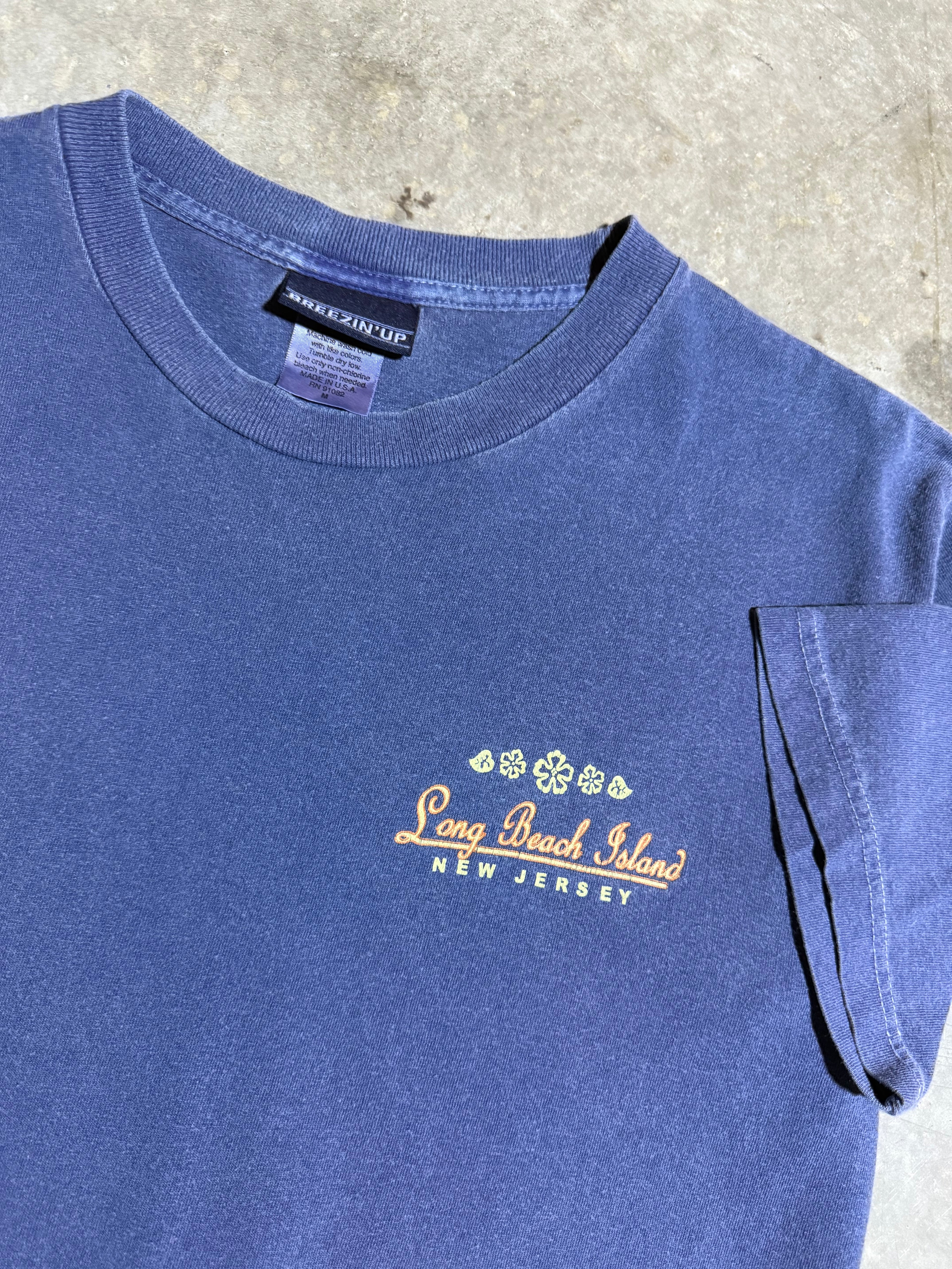 Y2K Long Beach Island Double Sided Shirt (L)