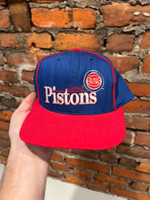 Load image into Gallery viewer, Vintage 90s Detroit Pistons The Game SnapBack Hat
