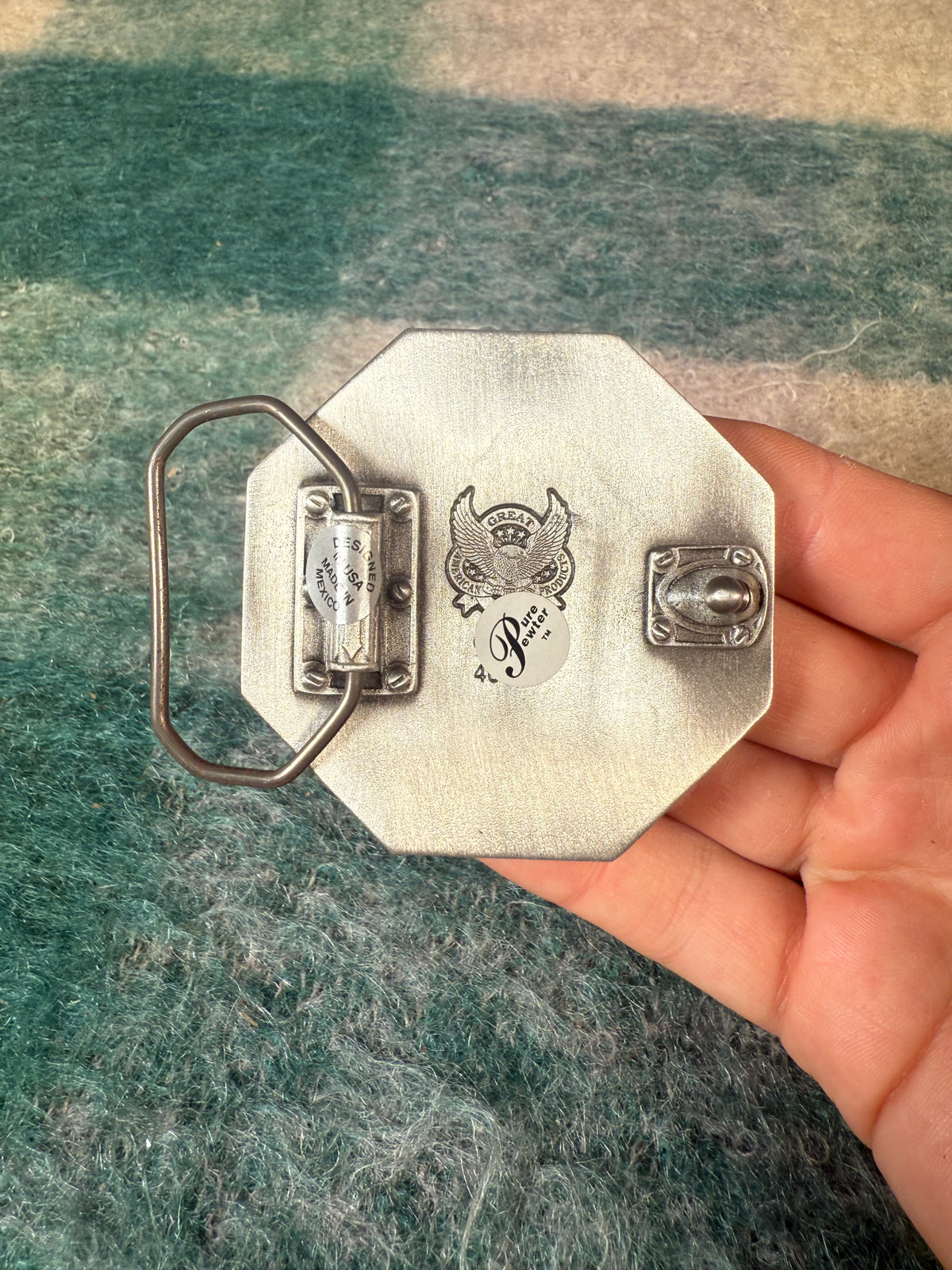 Vintage 2000s Stop Sign Belt Buckle