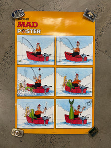 Vintage 1977 Mad Magazine Fishing Poster (21x32)