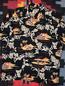 Harley Davidson Motorcycle Hawaiian Shirt (L)